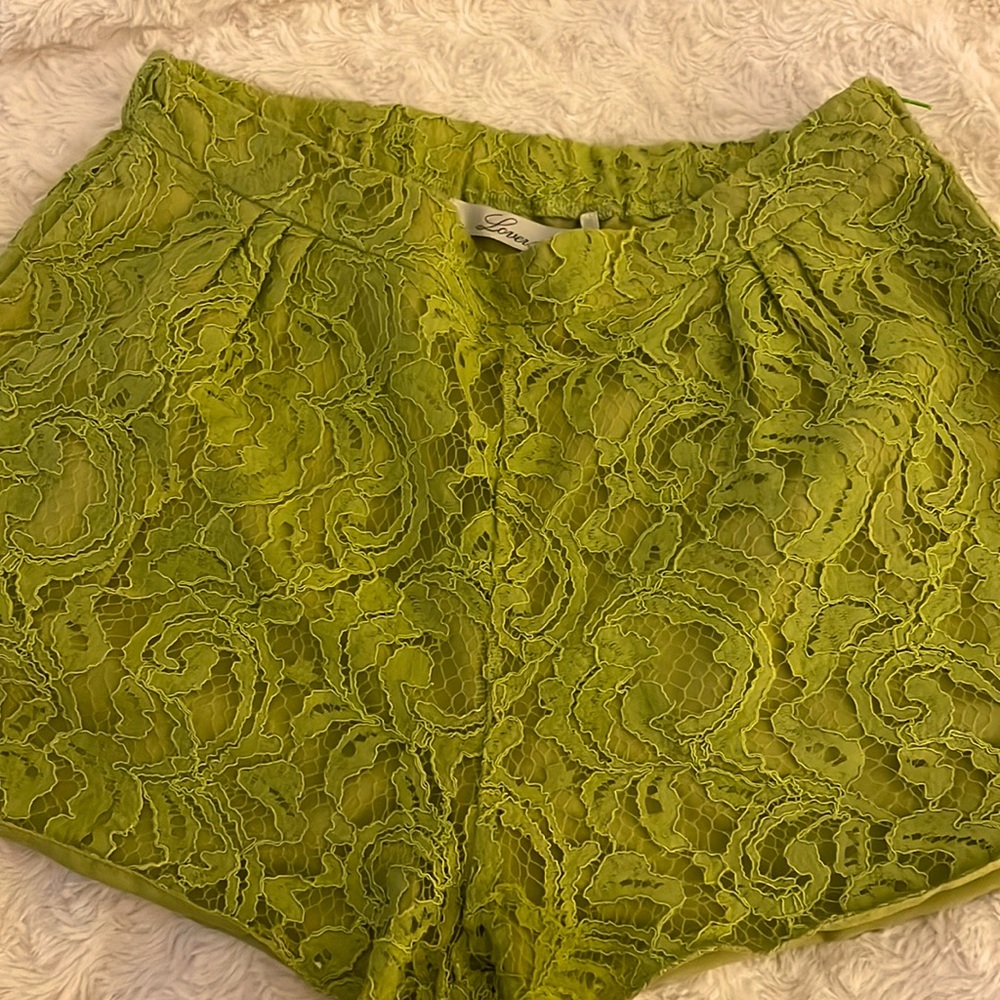 NWT Lovers + Friends Alexis Neon Lace Shorts - Picture 2 of 8